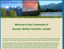 Tablet Screenshot of dunsterbc.net